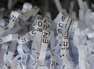 Shredded paper