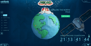 Bing Santa Tracker Globe Screenshot