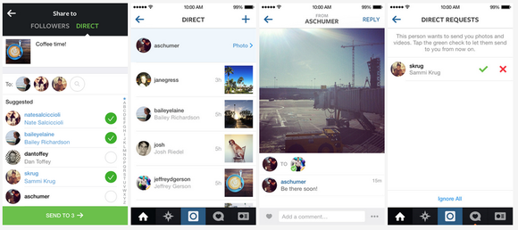 instagram direct screenshots