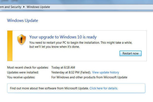 Windows 10 upgrades reportedly
